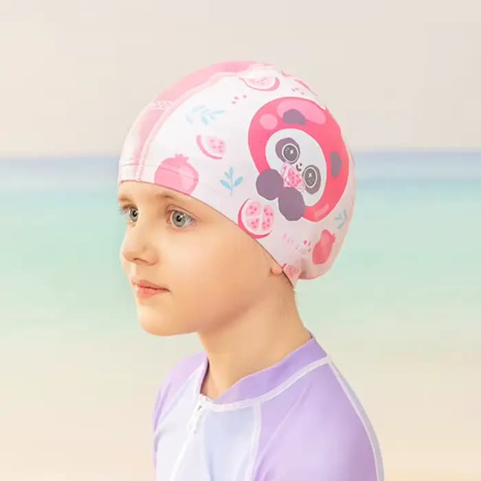 Bonnet de natation en PU imperméable pour enfants
