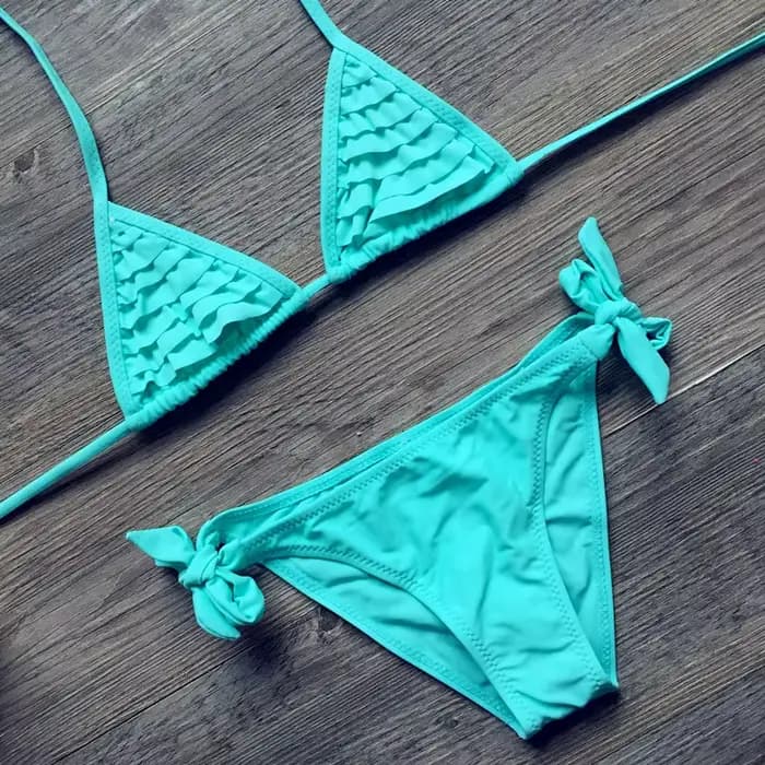 Fille maillot de bain 2 pièces costumes pour la natation Falbala maillots